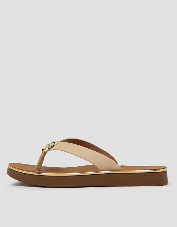 ST. YVES SANDAL FLIP FLOPS YQGOLD01 WANITA