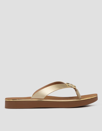 ST. YVES SANDAL FLIP FLOPS YQGOLD01 WANITA