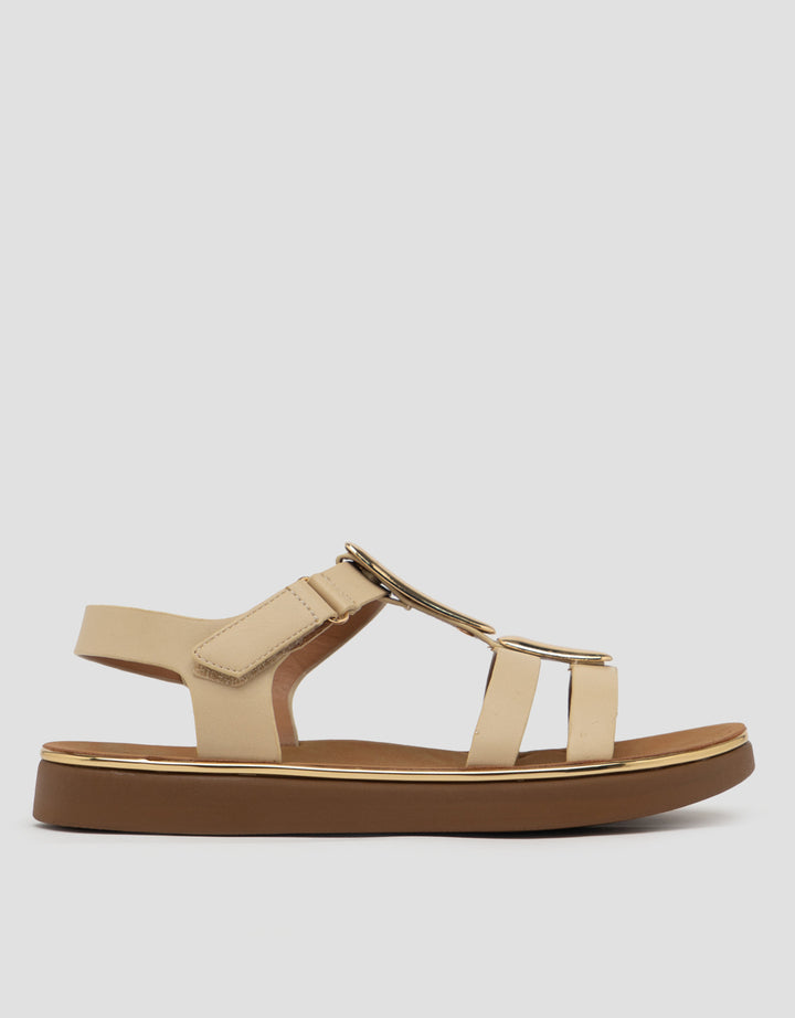 ST. YVES SANDAL SLINGBACK YQGOLD02 WANITA