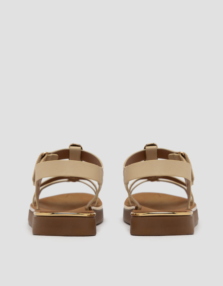 ST. YVES SANDAL SLINGBACK YQGOLD02 WANITA
