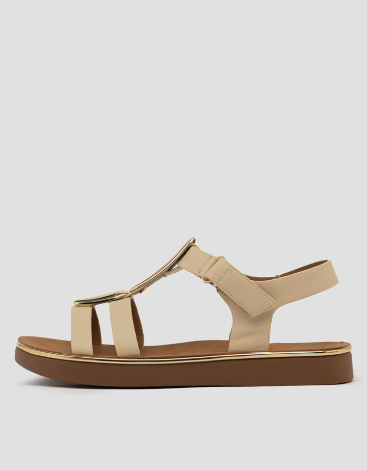 ST. YVES SANDAL SLINGBACK YQGOLD02 WANITA