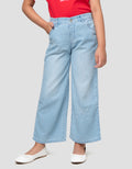 Little M Bordir Outline Pita Celana Denim Anak Perempuan