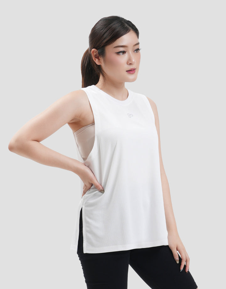 Suko Sports Sleeveless Kerah Bulat Kaos Wanita
