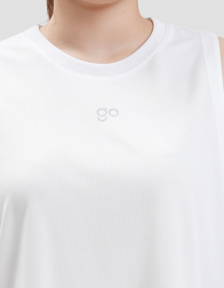 Suko Sports Sleeveless Kerah Bulat Kaos Wanita