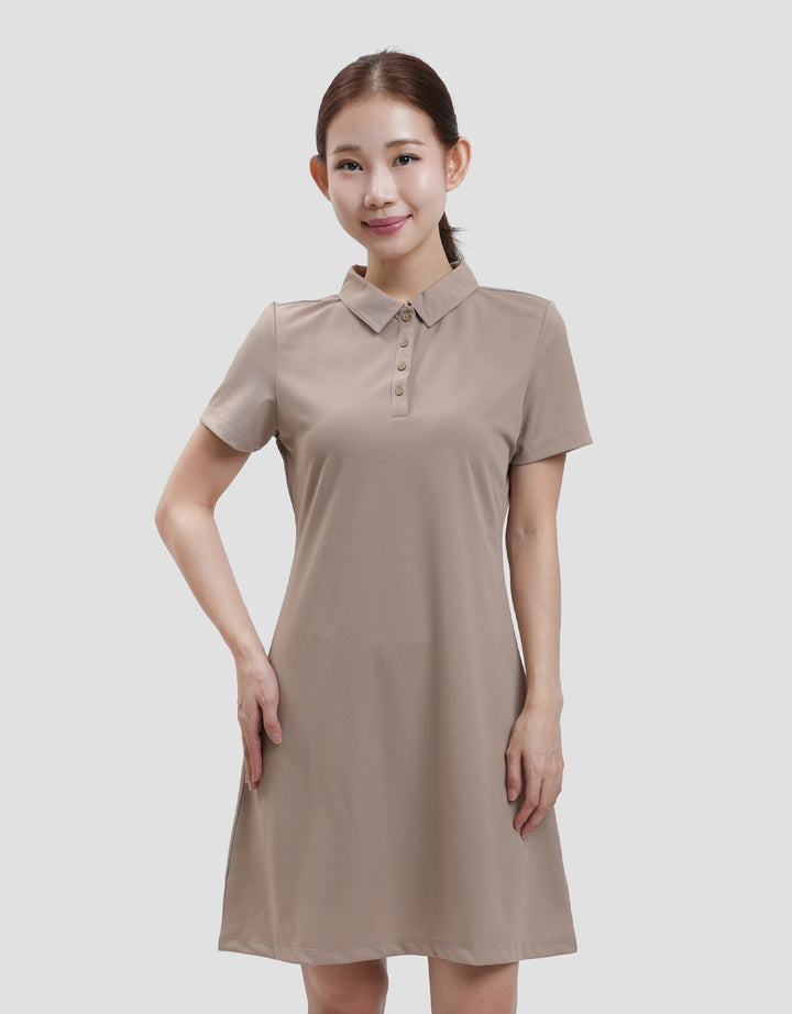Suko Lengan Pendek Dress Sports Wanita