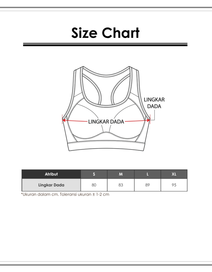 Suko Sports High Recovery Stretch Crop Bra Wanita