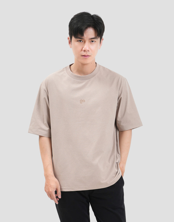 Suko Solid Moisture Wicking 4 Way Stretch Kaos Oversize Pria