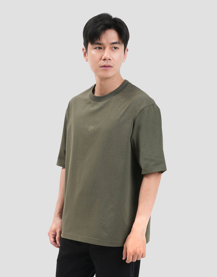 Suko Solid Moisture Wicking 4 Way Stretch Kaos Oversize Pria