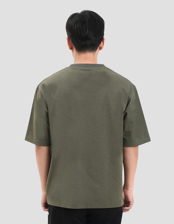 Suko Solid Moisture Wicking 4 Way Stretch Kaos Oversize Pria