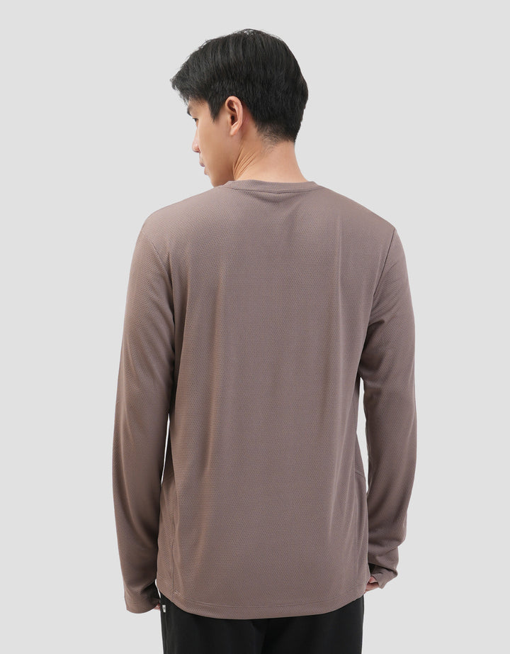 Suko Sports Kerah Bulat Lengan Panjang Kaos Pria