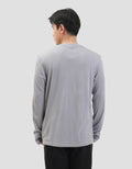 Suko Sports Kerah Bulat Lengan Panjang Kaos Pria