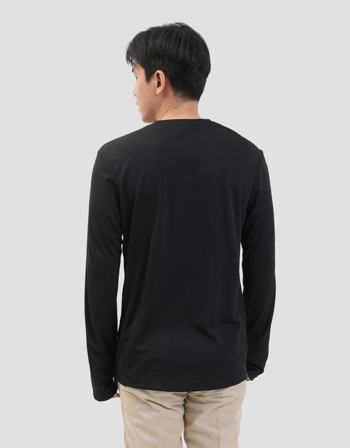 Suko Sports Kerah Bulat Lengan Panjang Kaos Pria