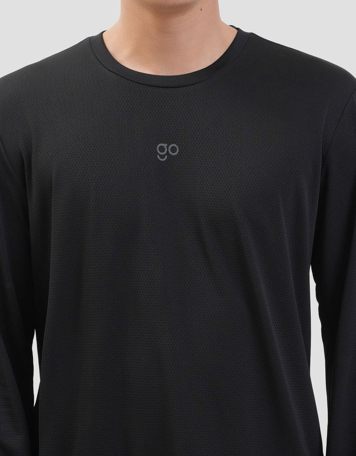 Suko Sports Kerah Bulat Lengan Panjang Kaos Pria