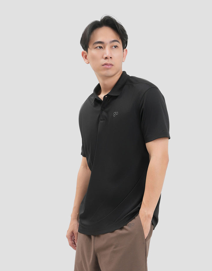 Suko Quicky Dry Lengan Pendek Print Kaos Polo Oversize Pria