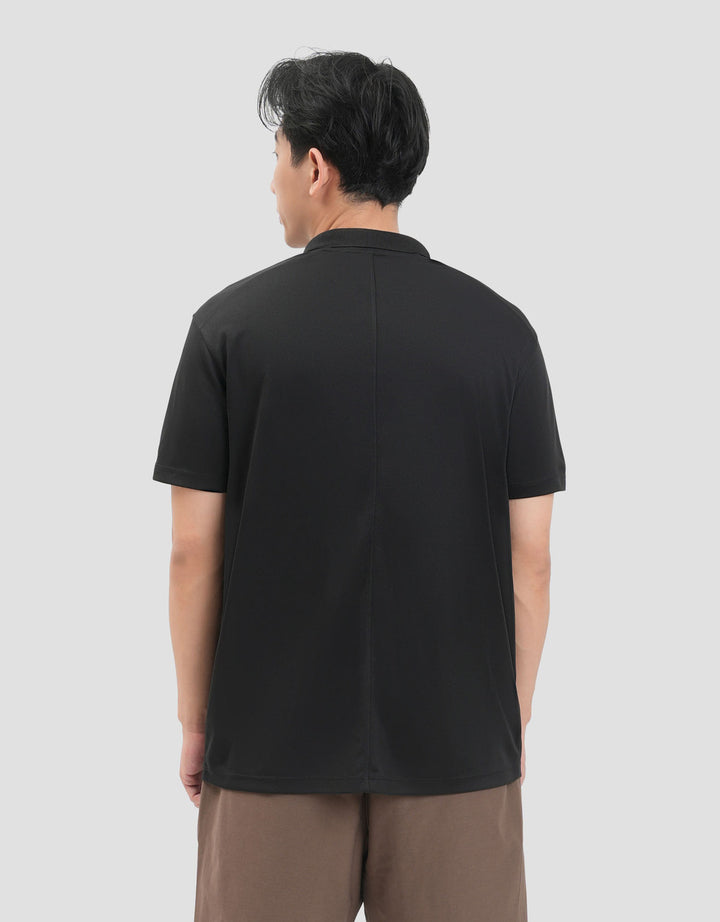 Suko Quicky Dry Lengan Pendek Print Kaos Polo Oversize Pria
