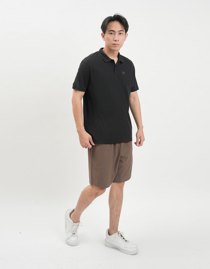 Suko Quicky Dry Lengan Pendek Print Kaos Polo Oversize Pria