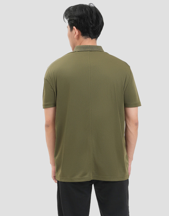 Suko Quicky Dry Lengan Pendek Print Kaos Polo Oversize Pria