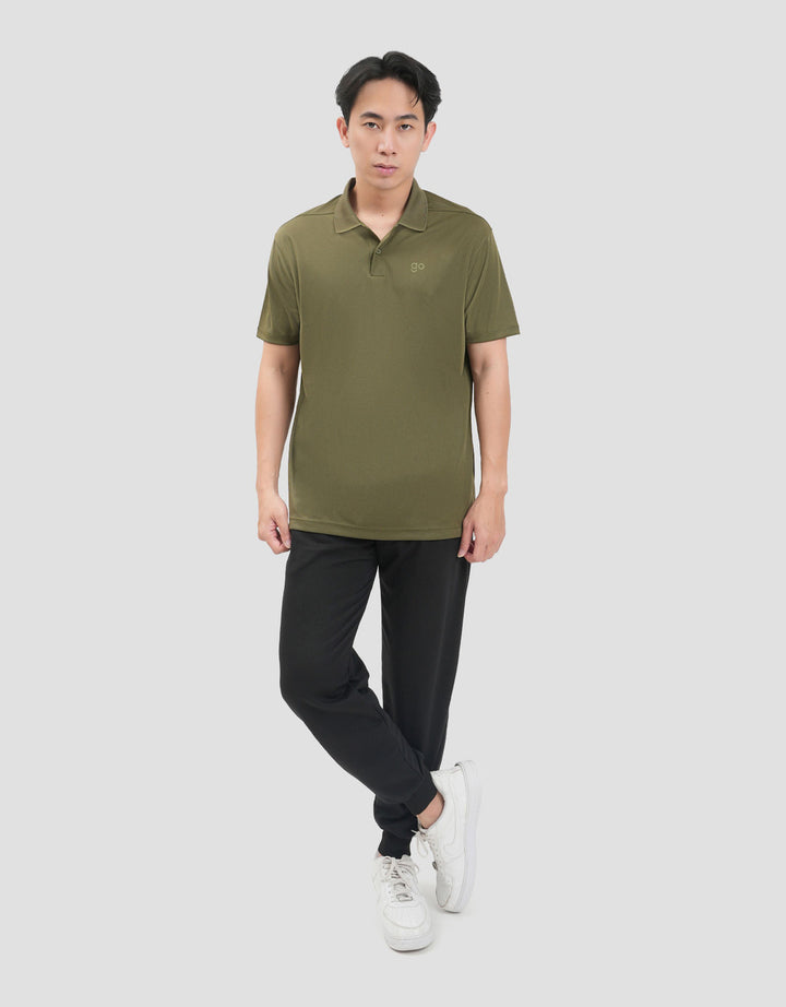Suko Quicky Dry Lengan Pendek Print Kaos Polo Oversize Pria