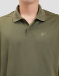 Suko Quicky Dry Lengan Pendek Print Kaos Polo Oversize Pria