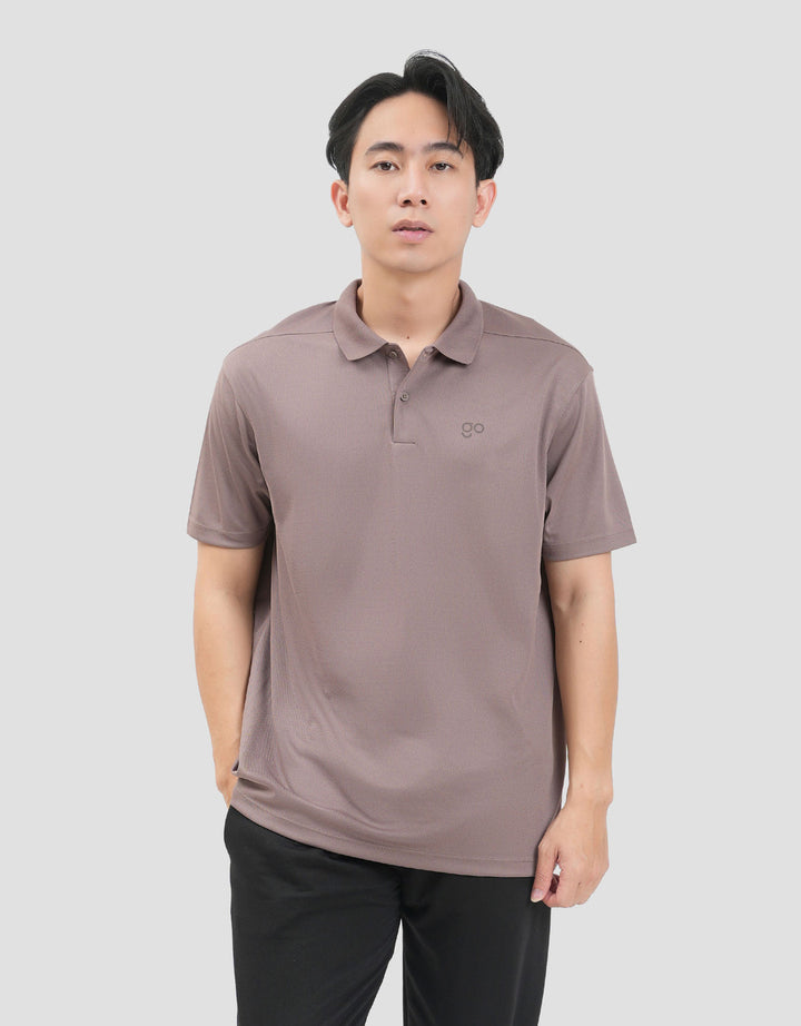 Suko Quicky Dry Lengan Pendek Print Kaos Polo Oversize Pria