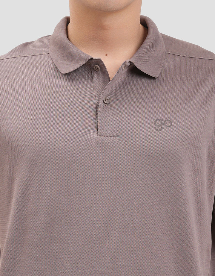 Suko Quicky Dry Lengan Pendek Print Kaos Polo Oversize Pria