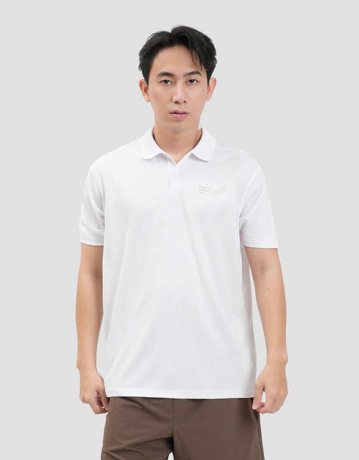 Suko Quicky Dry Lengan Pendek Print Kaos Polo Oversize Pria
