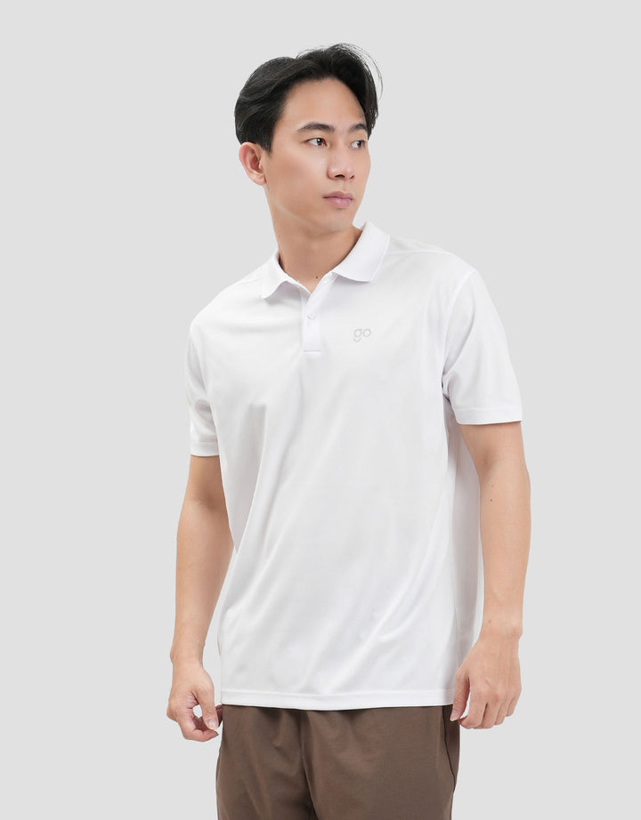 Suko Quicky Dry Lengan Pendek Print Kaos Polo Oversize Pria