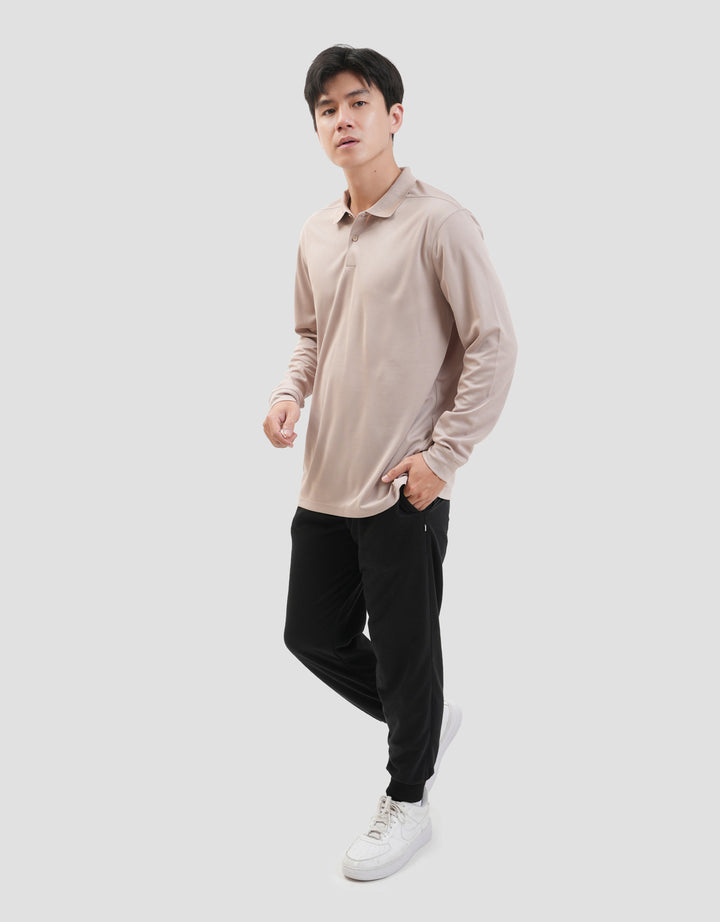 Suko Kaos Polo Sports Ls T-Shirt Quicky Dry Lengan Panjang Kaos Pria