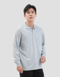 Suko Kaos Polo Sports Ls T-Shirt Quicky Dry Lengan Panjang Kaos Pria
