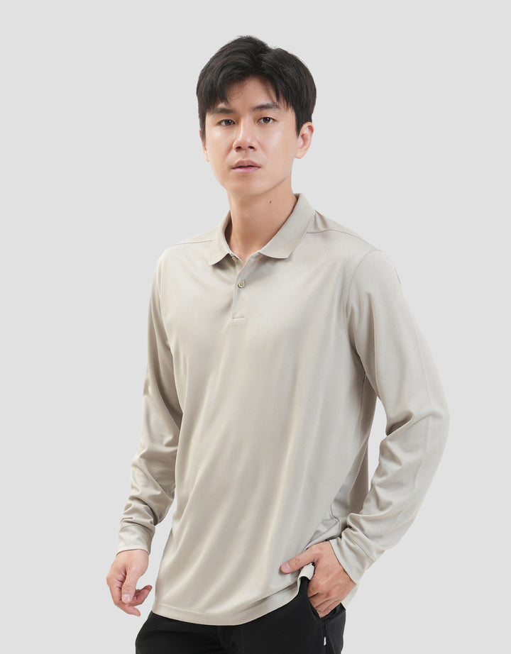 Suko Kaos Polo Sports Ls T-Shirt Quicky Dry Lengan Panjang Kaos Pria