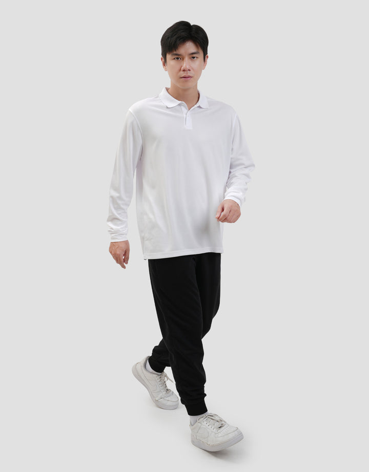 Suko Kaos Polo Sports Ls T-Shirt Quicky Dry Lengan Panjang Kaos Pria