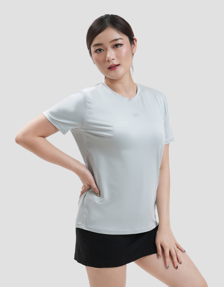 Suko Sports Kerah Bulat Lengan Pendek Kaos Wanita