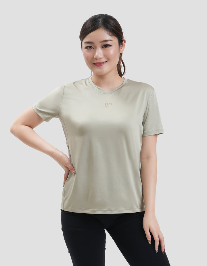 Suko Sports Kerah Bulat Lengan Pendek Kaos Wanita