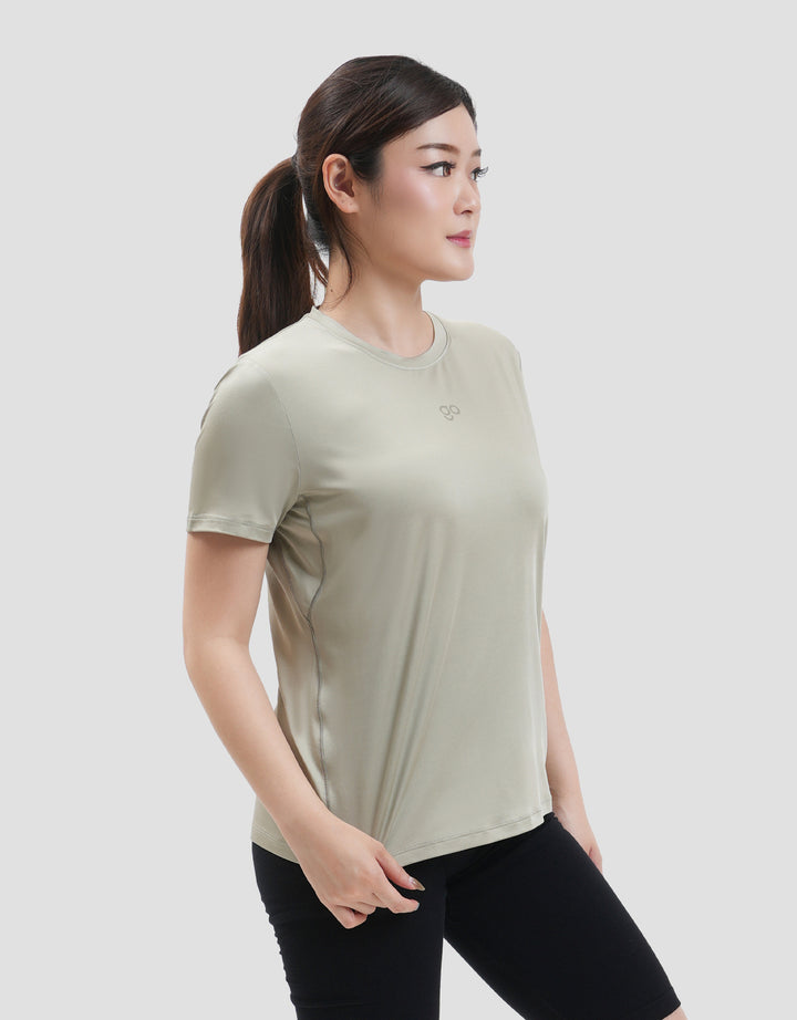 Suko Sports Kerah Bulat Lengan Pendek Kaos Wanita
