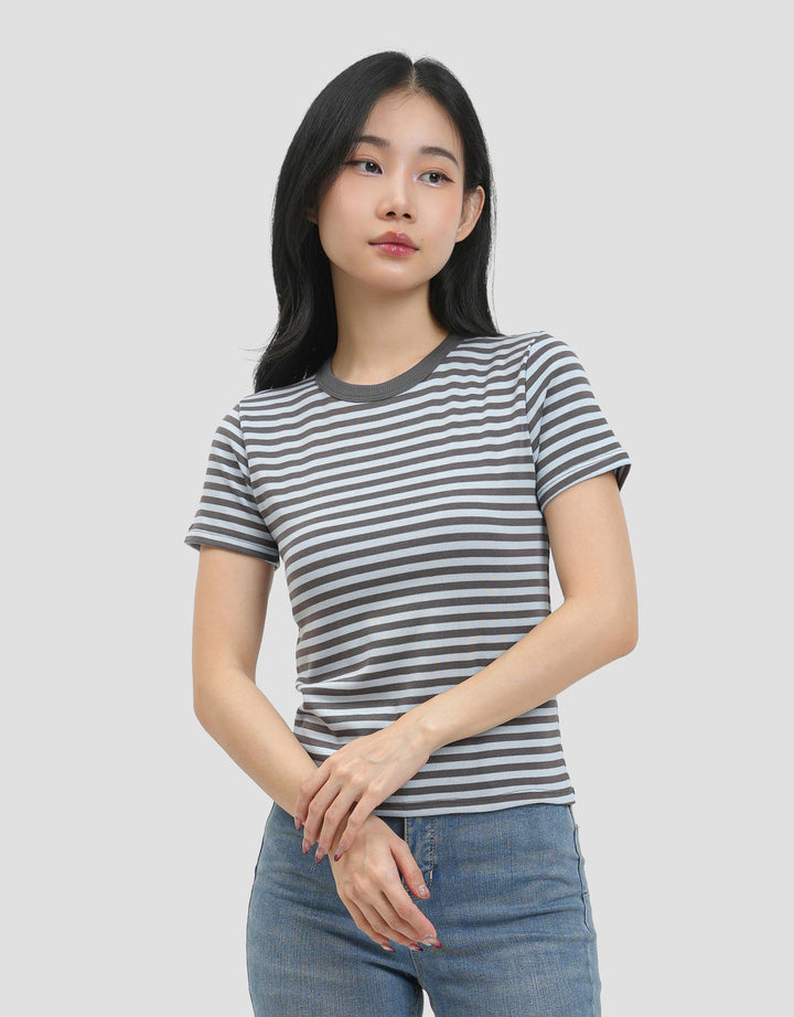 MxM Connexion Regular Strip Kaos Wanita