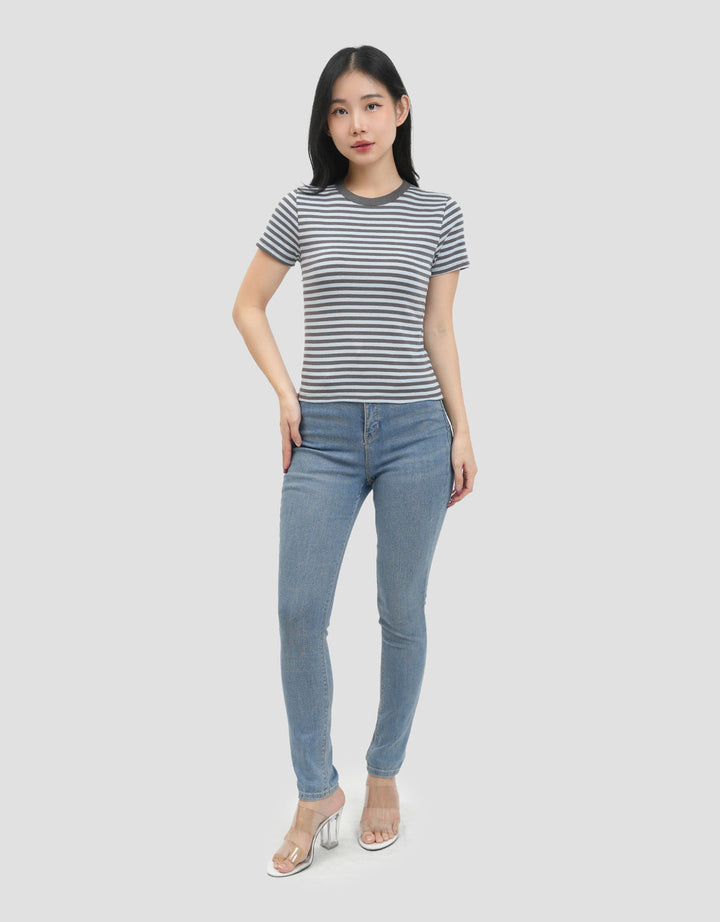 MxM Connexion Regular Strip Kaos Wanita