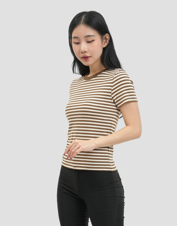 MxM Connexion Regular Strip Kaos Wanita