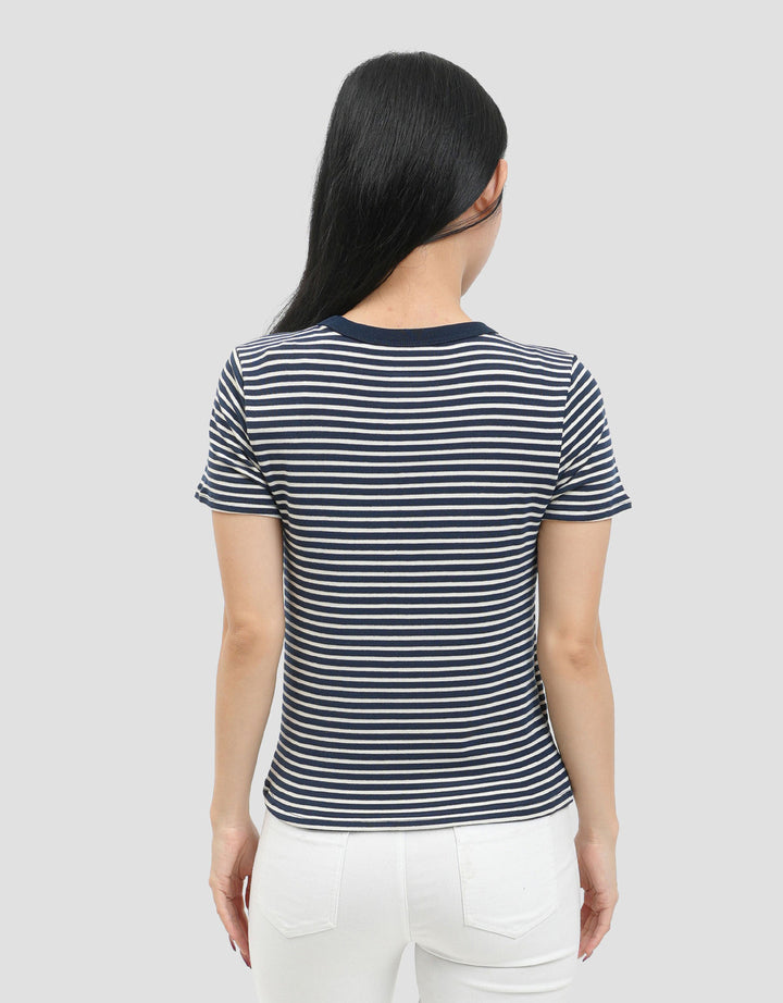 MxM Connexion Regular Strip Kaos Wanita