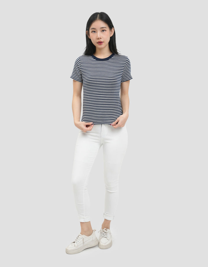 MxM Connexion Regular Strip Kaos Wanita