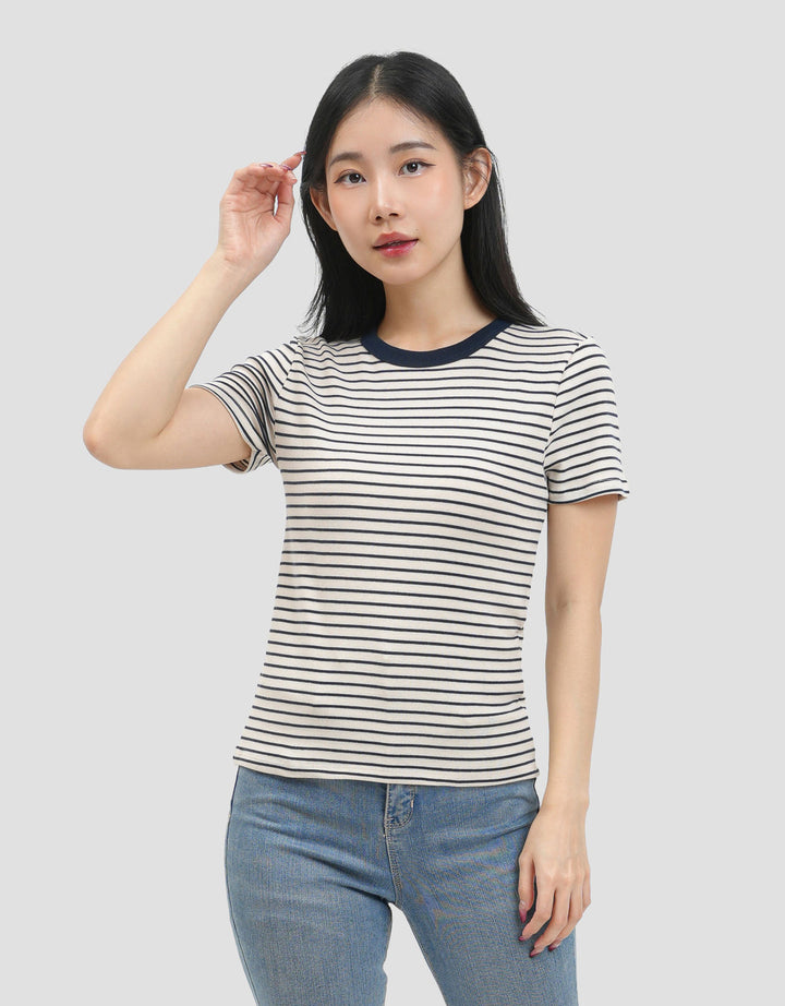 MxM Connexion Regular Strip Kaos Wanita