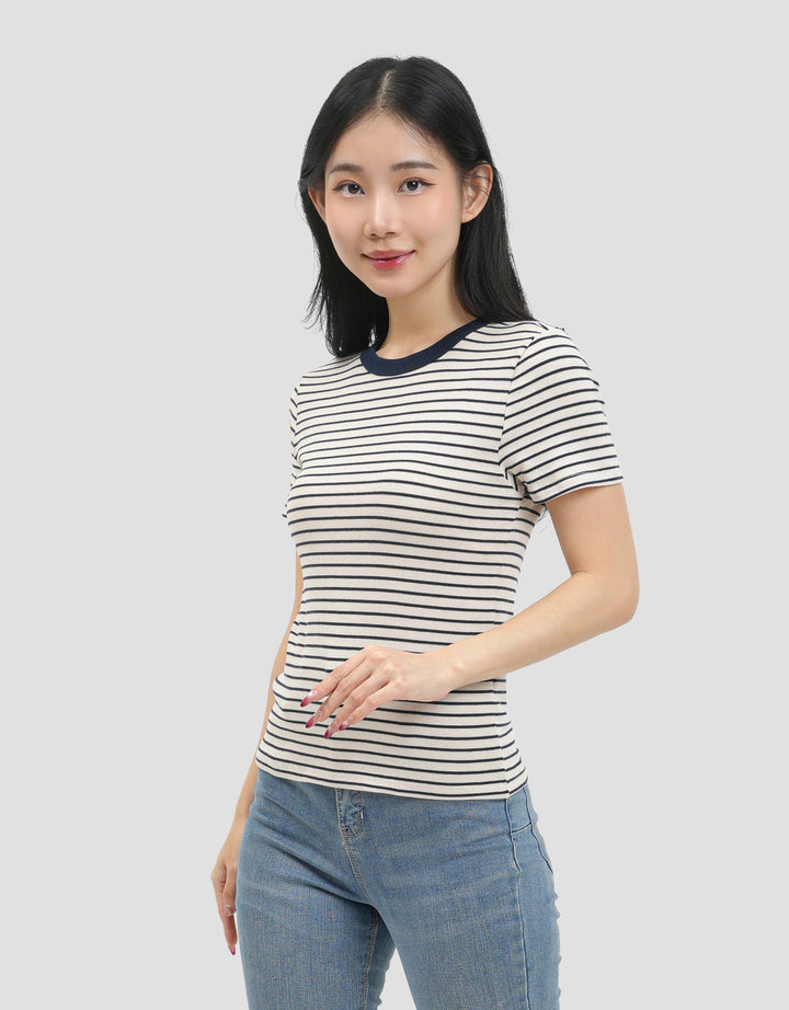 MxM Connexion Regular Strip Kaos Wanita