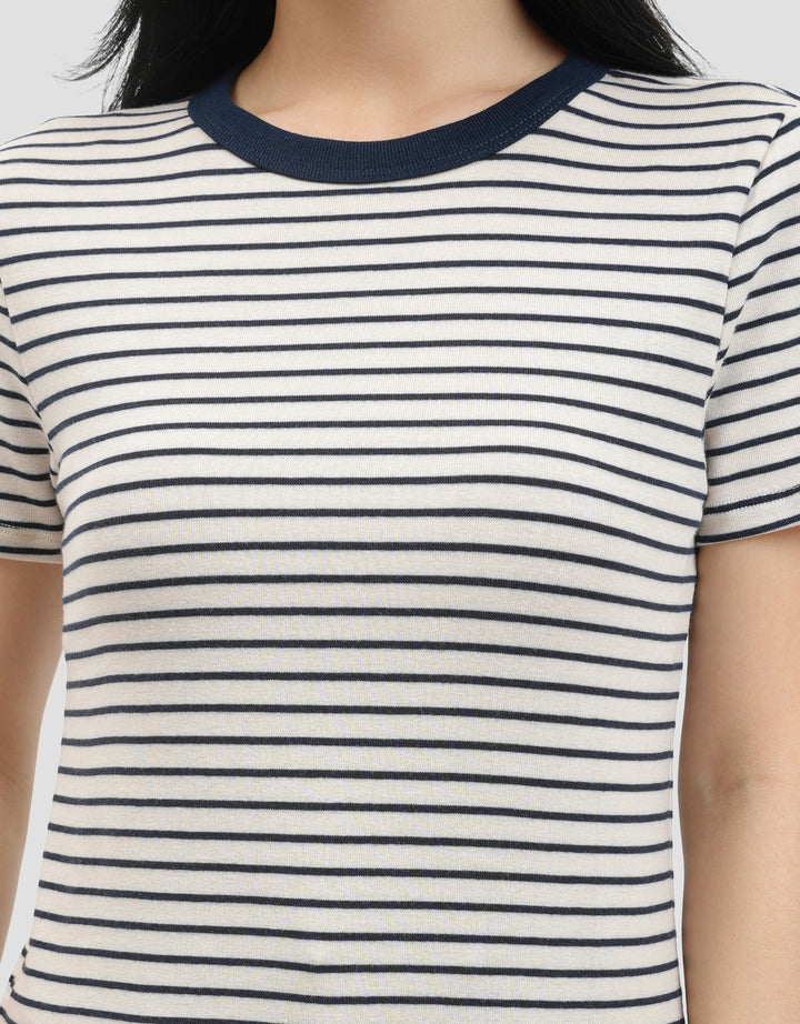 MxM Connexion Regular Strip Kaos Wanita