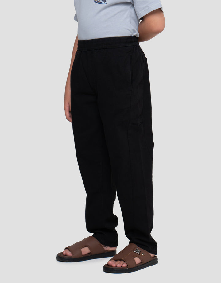 Nevada Solid Woven Barrel Celana Panjang Anak Laki-laki