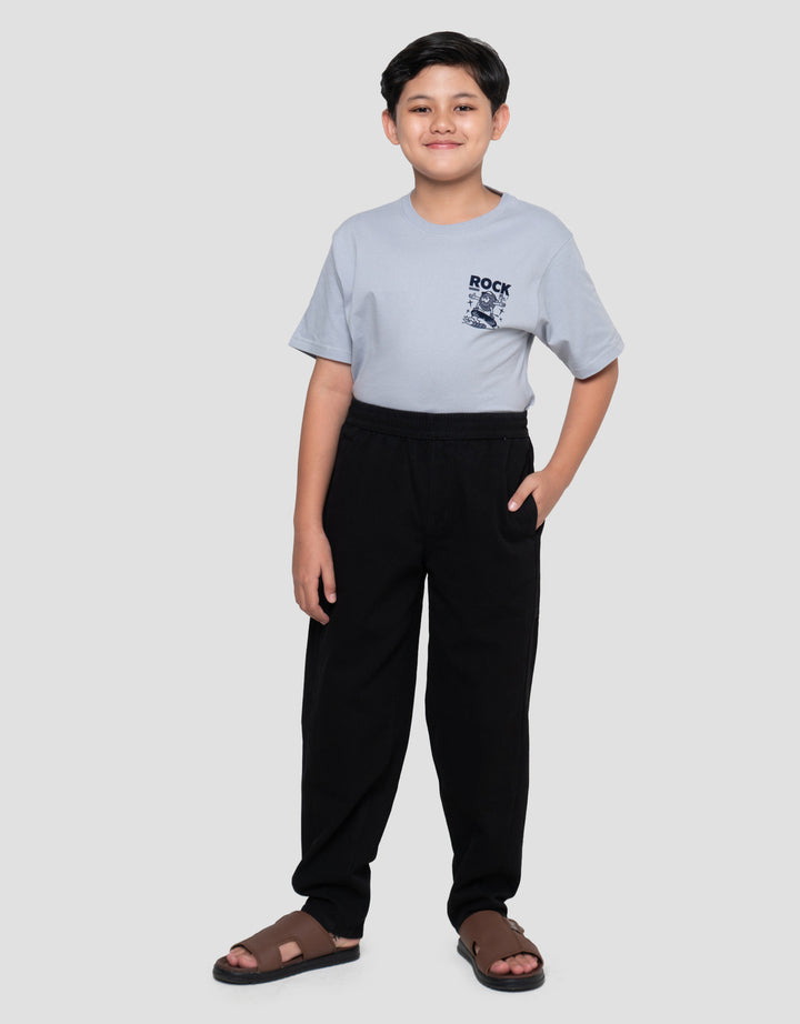 Nevada Solid Woven Barrel Celana Panjang Anak Laki-laki