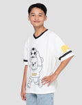 Nevada V Neck Polymesh Print Bear Kaos Oversize Anak Laki-laki