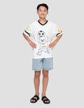 Nevada V Neck Polymesh Print Bear Kaos Oversize Anak Laki-laki