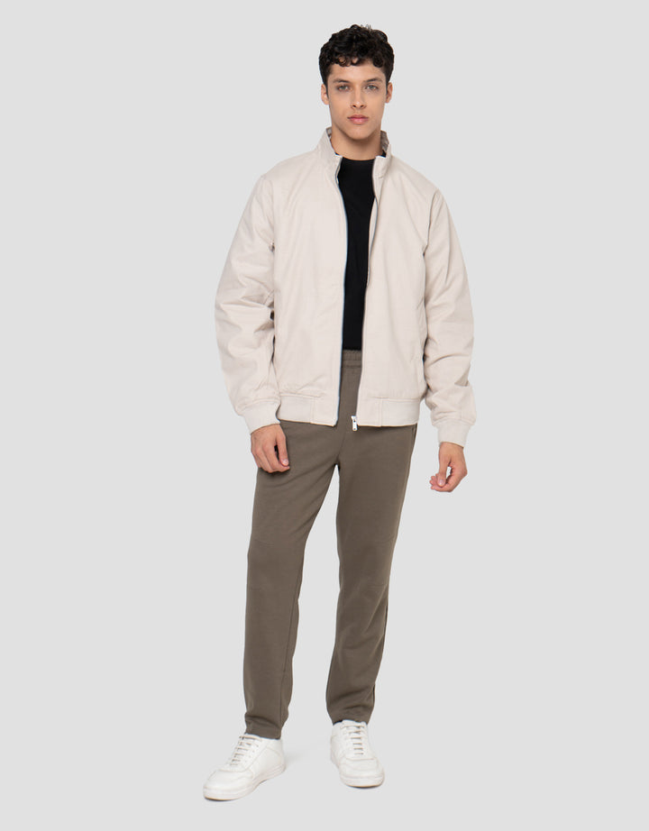 Cole Look Slub Full Zip Jaket Pria