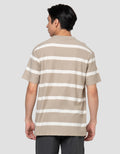 Cole Stripes Herringborn Pattern Reg Fit Kaos Pria