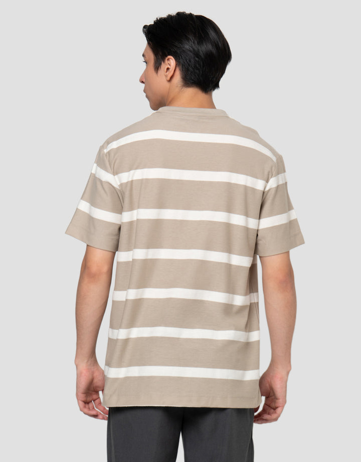 Cole Stripes Herringborn Pattern Reg Fit Kaos Pria