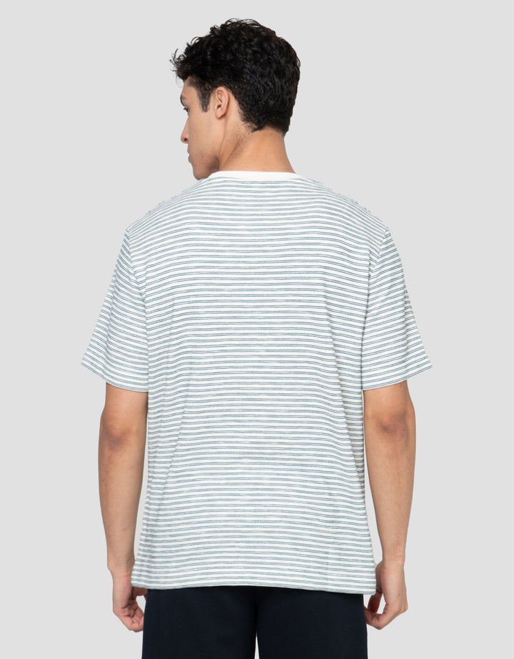Cole Stripes Towel Texture Kaos Pria